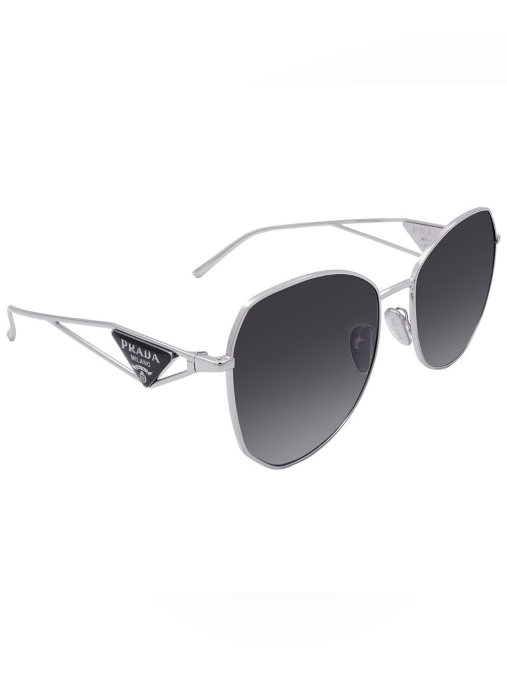 Prada PR 57YS Silver/Grey Shaded Sunglasses